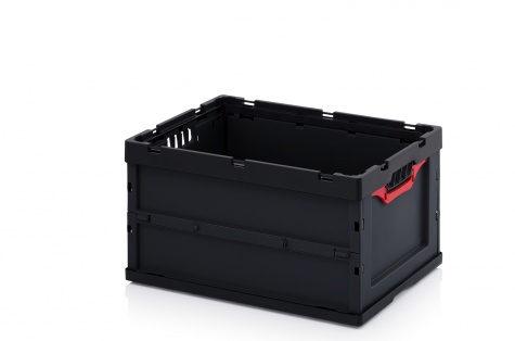 Foldable ESD storage boxes