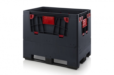 Foldable ESD big box with 4 opening flaps