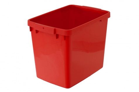 Sorting trash bin, 25l, red
