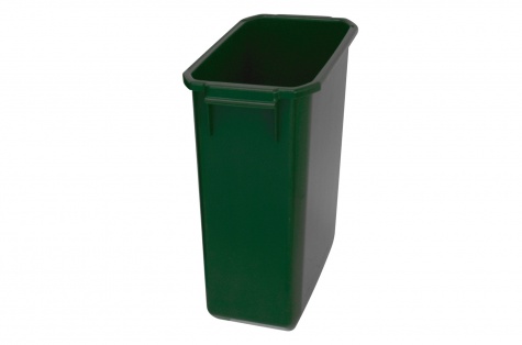 Sorting waste bin, 60l, green