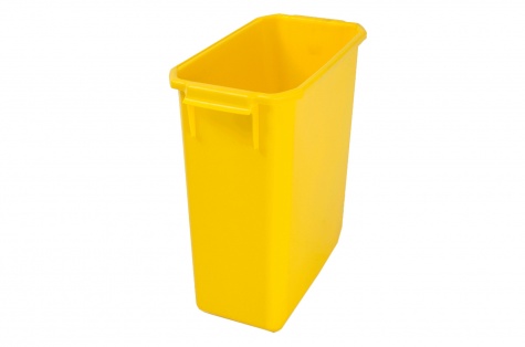 Sorting waste bin, 60l, yellow