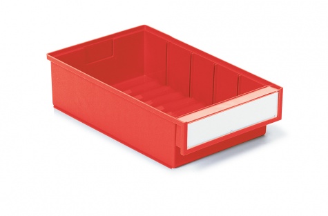 Shelf bin 186x300x82 Red