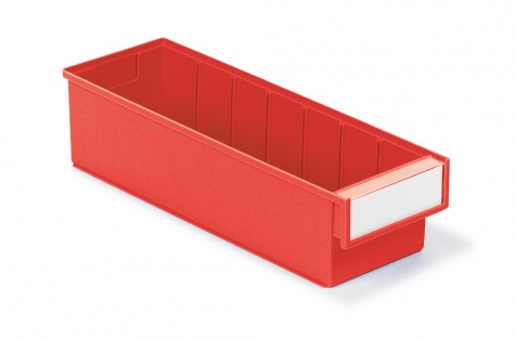 Shelf bin 132x400x100 Red