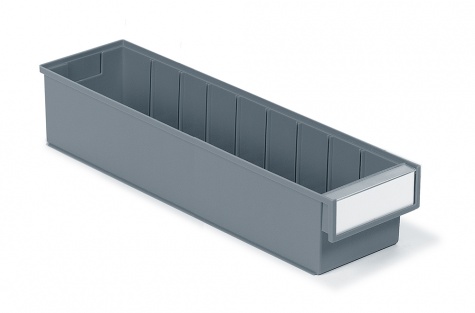 Shelf bin 132x500x100 Grey