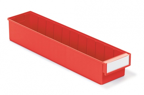 Shelf bin 132x600x100 Red