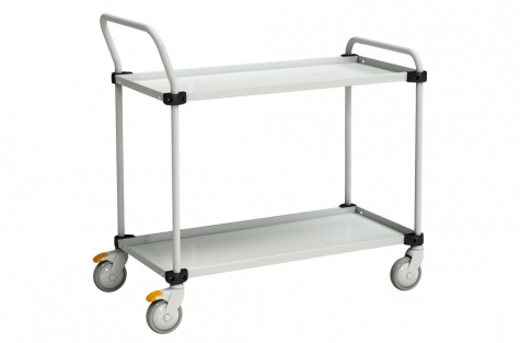 Adjustable TRTA 2-shelf trolley ESD 1090x530x1020