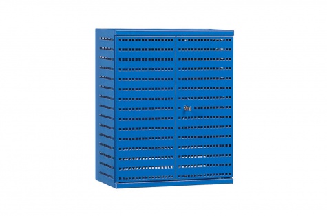 Perforated tool cabinet ESD, blue M500