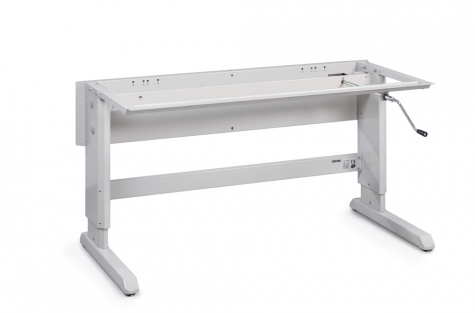 Concept workbench frame ESD, hand crank adjustable 1500x750