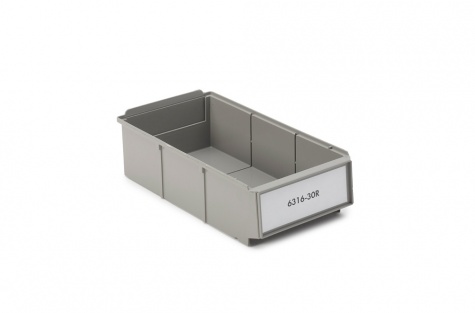 Treston ReBOX shelf bin 160x300x85 stackable, grey