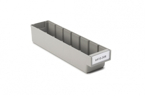 Treston ReBOX shelf bin 94x400x80, grey