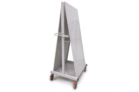 Treston industrial multi trolley, tilted perforated panels