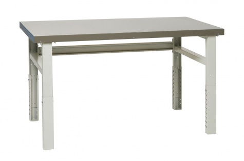 Workshop bench heavy duty 1500x750 steel top adjustable height