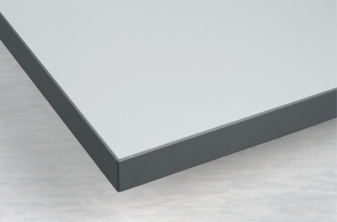 Table vinyl top with plastic edges