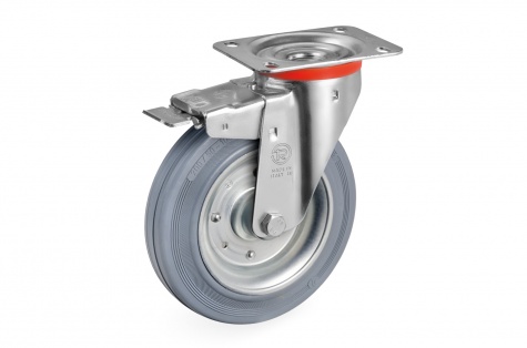 S23 With plate attachment, swivel wheel, with brake, 65-230kg